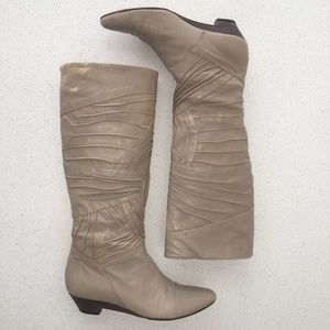 Frye "Sunny" quilted wedge boots - Sz 7.5